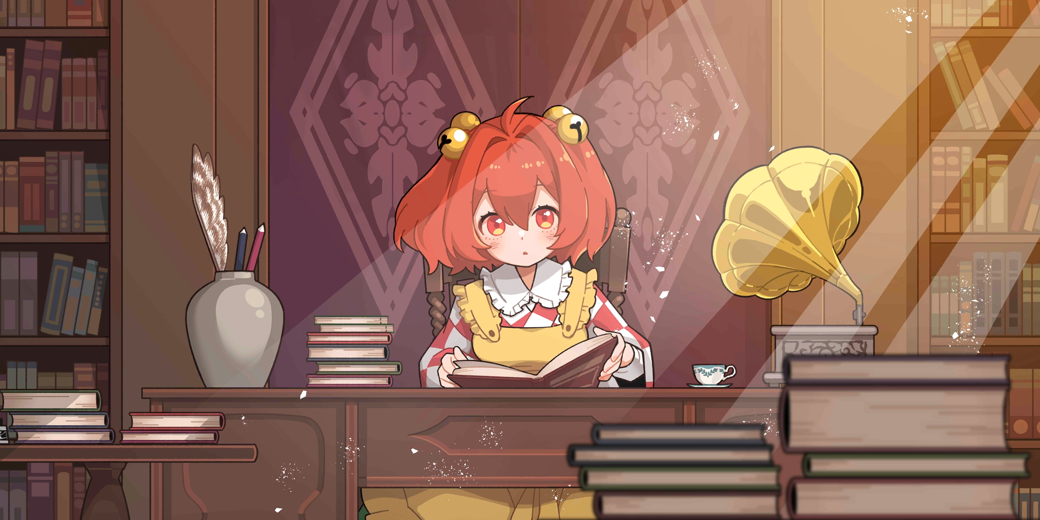 绘卷「识文解意的看店少女」卡面