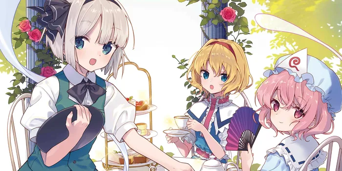 绘卷「“茶会～妖妖梦”Animate咖啡厅版」卡面