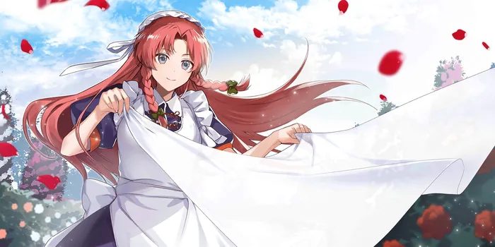 绘卷「代理女仆长的门卫少女」卡面