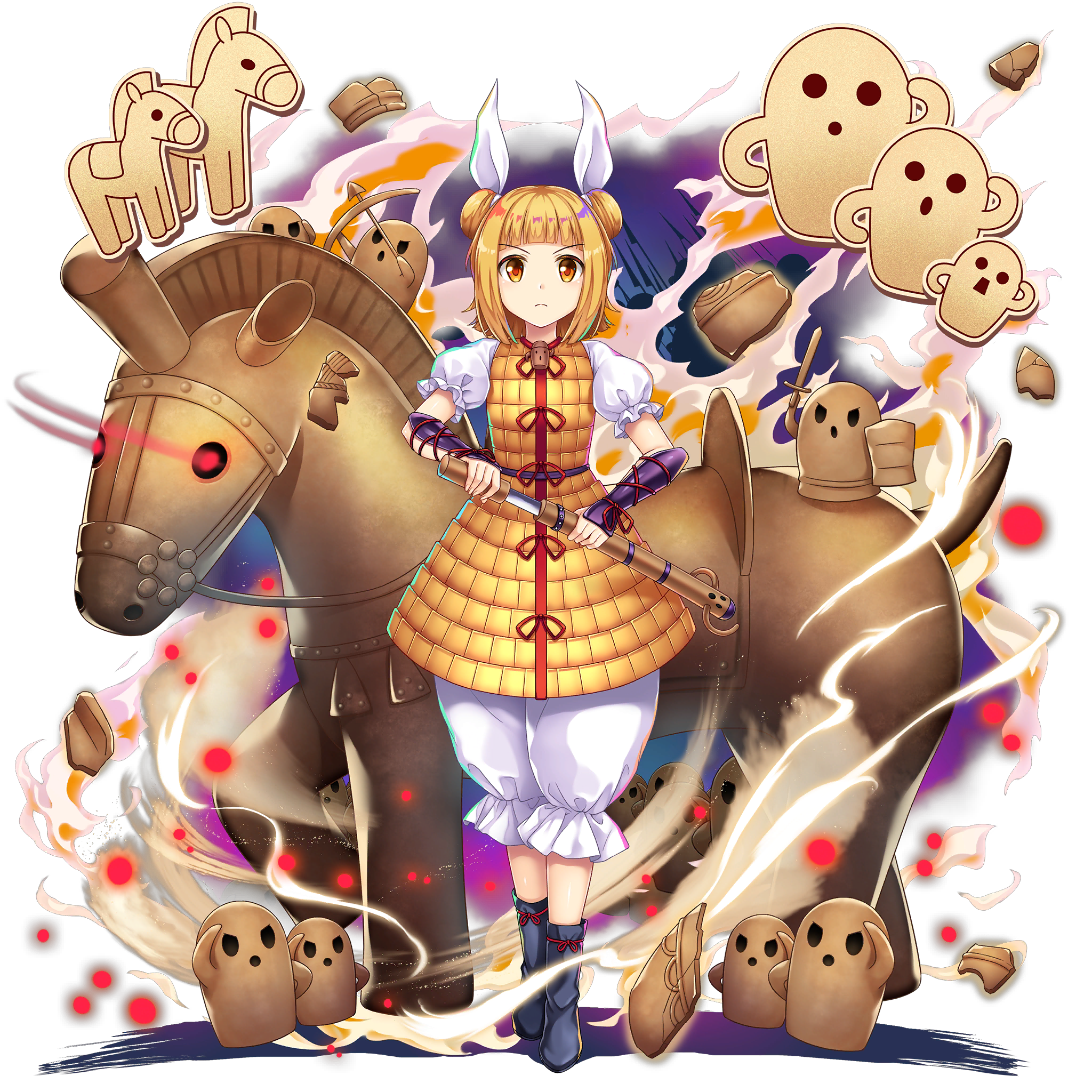 伙伴「杖刀偶磨弓」立绘