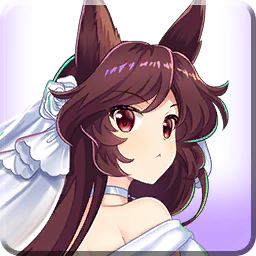 月下的白色狼女