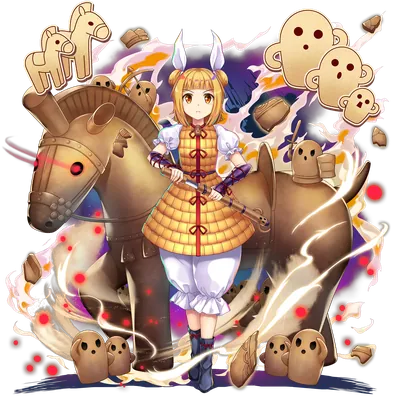 伙伴「杖刀偶磨弓」立绘